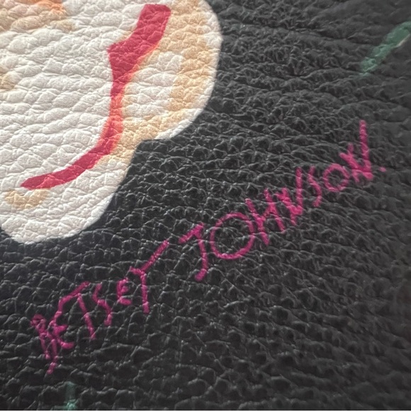 BETSEY JOHNSON novelty phone bag faux leather floral crossbody handbag - Picture 2 of 15